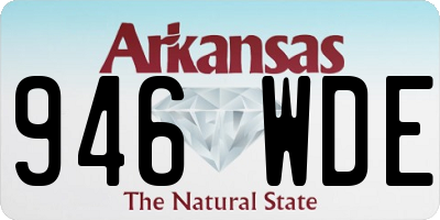 AR license plate 946WDE