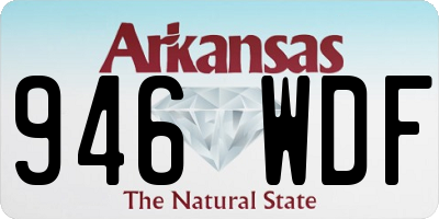 AR license plate 946WDF