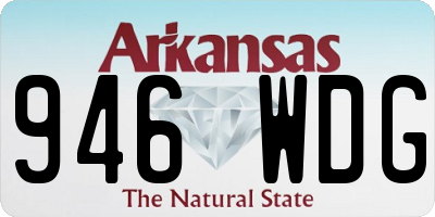 AR license plate 946WDG