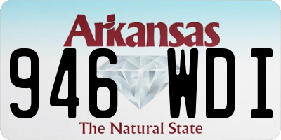 AR license plate 946WDI