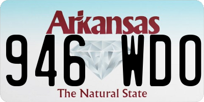 AR license plate 946WDO