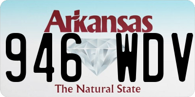 AR license plate 946WDV