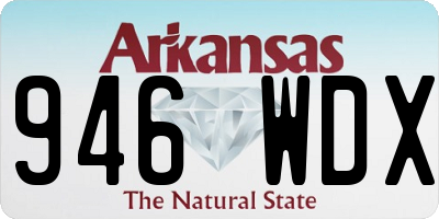 AR license plate 946WDX