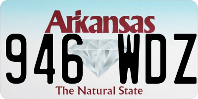 AR license plate 946WDZ