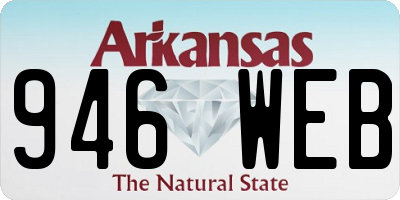 AR license plate 946WEB