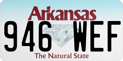 AR license plate 946WEF