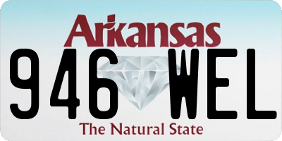 AR license plate 946WEL