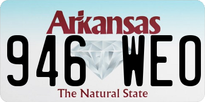 AR license plate 946WEO