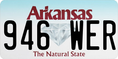 AR license plate 946WER