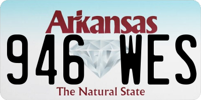 AR license plate 946WES