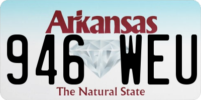 AR license plate 946WEU