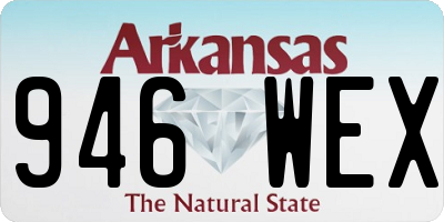 AR license plate 946WEX