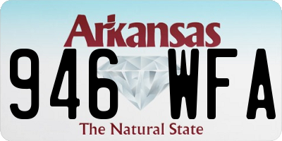 AR license plate 946WFA