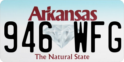 AR license plate 946WFG