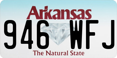 AR license plate 946WFJ