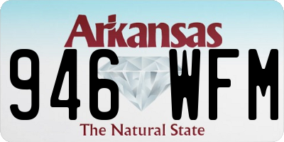 AR license plate 946WFM