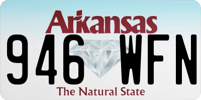 AR license plate 946WFN