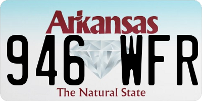 AR license plate 946WFR
