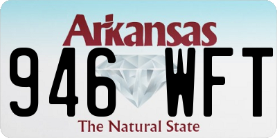 AR license plate 946WFT