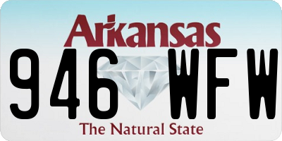 AR license plate 946WFW