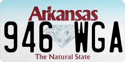 AR license plate 946WGA