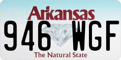 AR license plate 946WGF