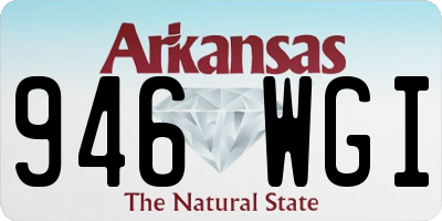 AR license plate 946WGI