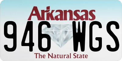AR license plate 946WGS