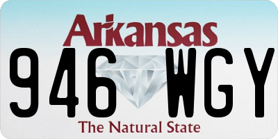 AR license plate 946WGY