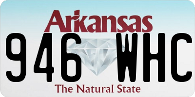 AR license plate 946WHC