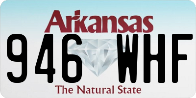 AR license plate 946WHF