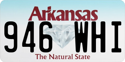 AR license plate 946WHI