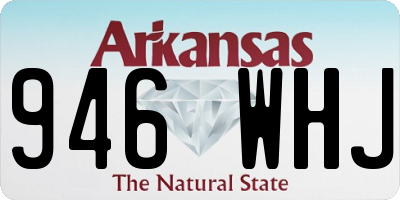 AR license plate 946WHJ