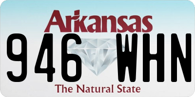 AR license plate 946WHN