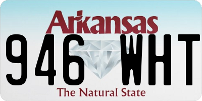 AR license plate 946WHT