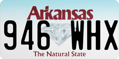 AR license plate 946WHX
