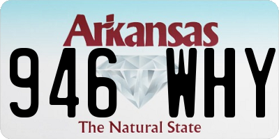 AR license plate 946WHY