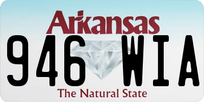 AR license plate 946WIA