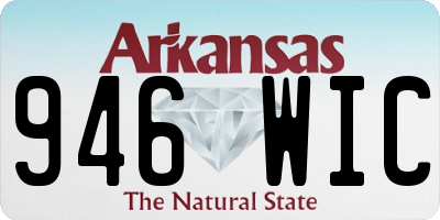 AR license plate 946WIC