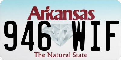 AR license plate 946WIF