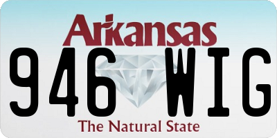 AR license plate 946WIG