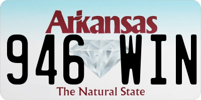 AR license plate 946WIN