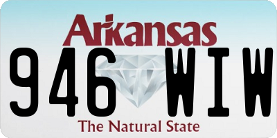 AR license plate 946WIW