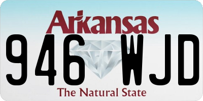 AR license plate 946WJD