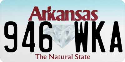 AR license plate 946WKA