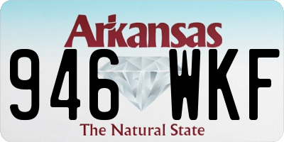 AR license plate 946WKF