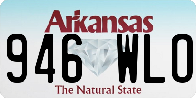 AR license plate 946WLO