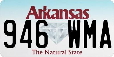 AR license plate 946WMA