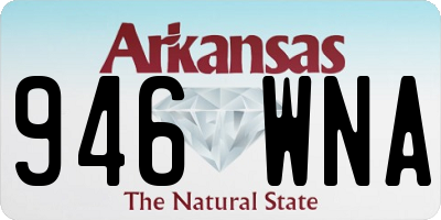 AR license plate 946WNA