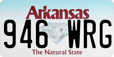 AR license plate 946WRG
